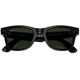 Умные очки Ray-Ban Meta* Wayfarer Gen 2 Shiny Black, Фотохромные линзы Clear to Graphite Green Transitions (RW4012), размер M